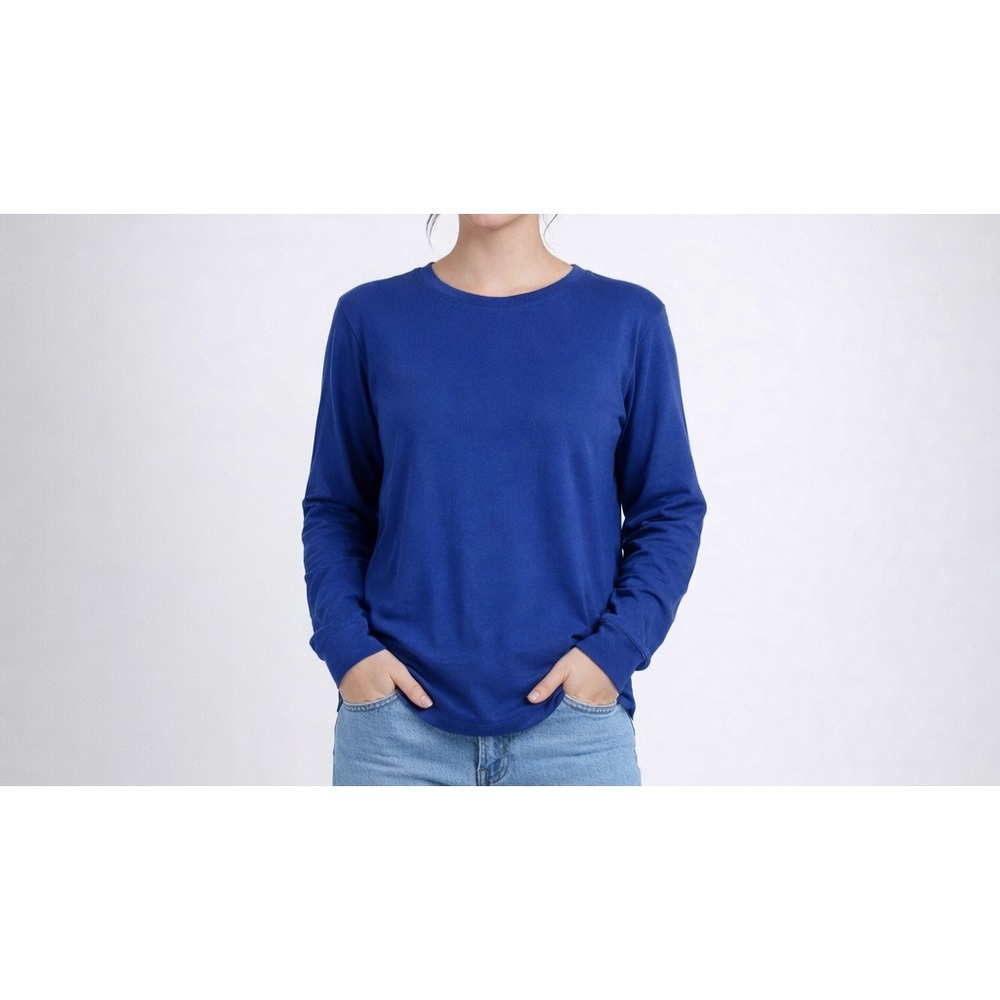 Sonoma long-sleeved crew tee shirt‎ NWT womens XL navy blue